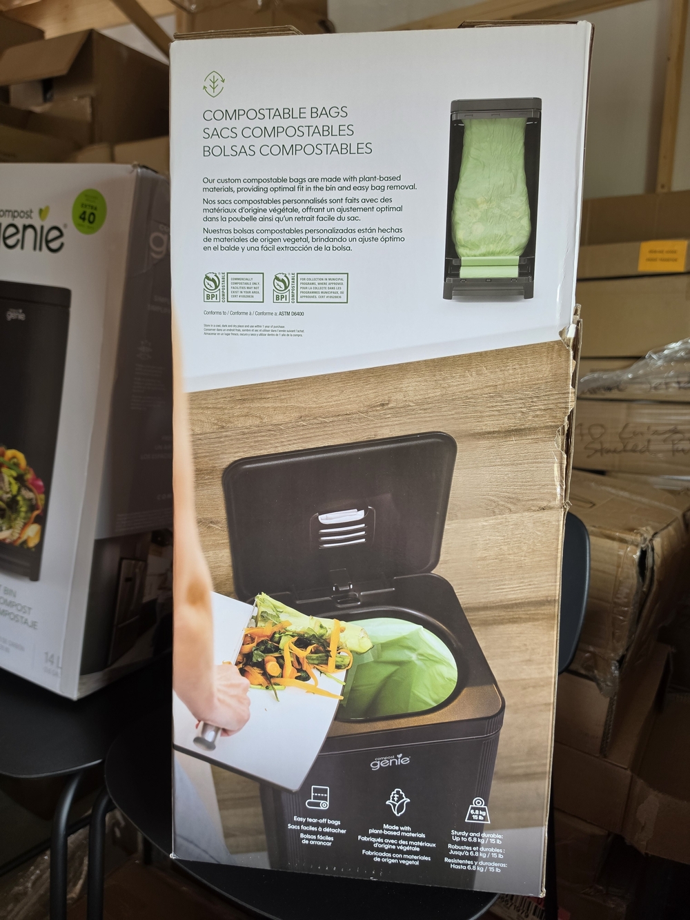 Compost Genie Compost Bin in Dark Black - Picture 4 of 4